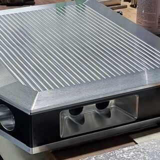 Finished aluminium enclosure with precision-milled exterior and window cutouts