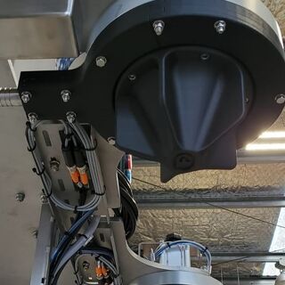 Mounted robotic dispensing units with integrated cable management by TF Design